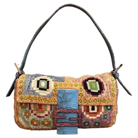 vintage fendi beaded bag|fendi korea baguette bag.